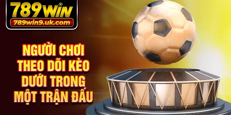 Người chơi theo dõi kèo dưới trong một trận đấu